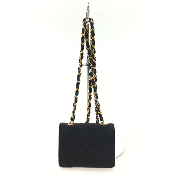 Chanel Mini Matelasse Jersey Leather Chain Shoulder Bag - Picture 4 of 6